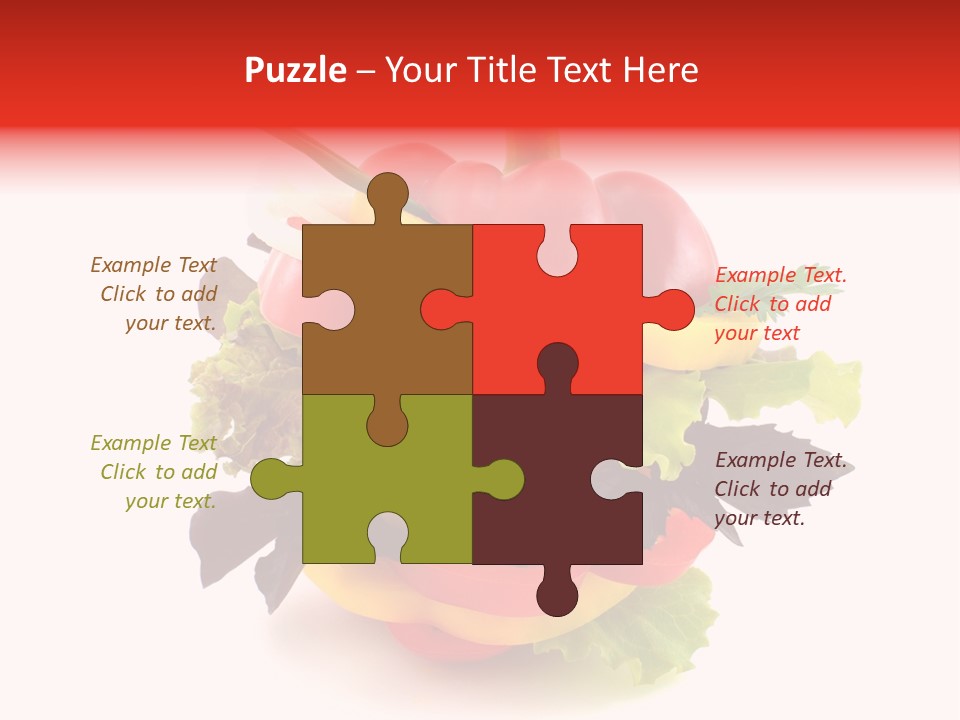 Health Red Appetiser PowerPoint Template
