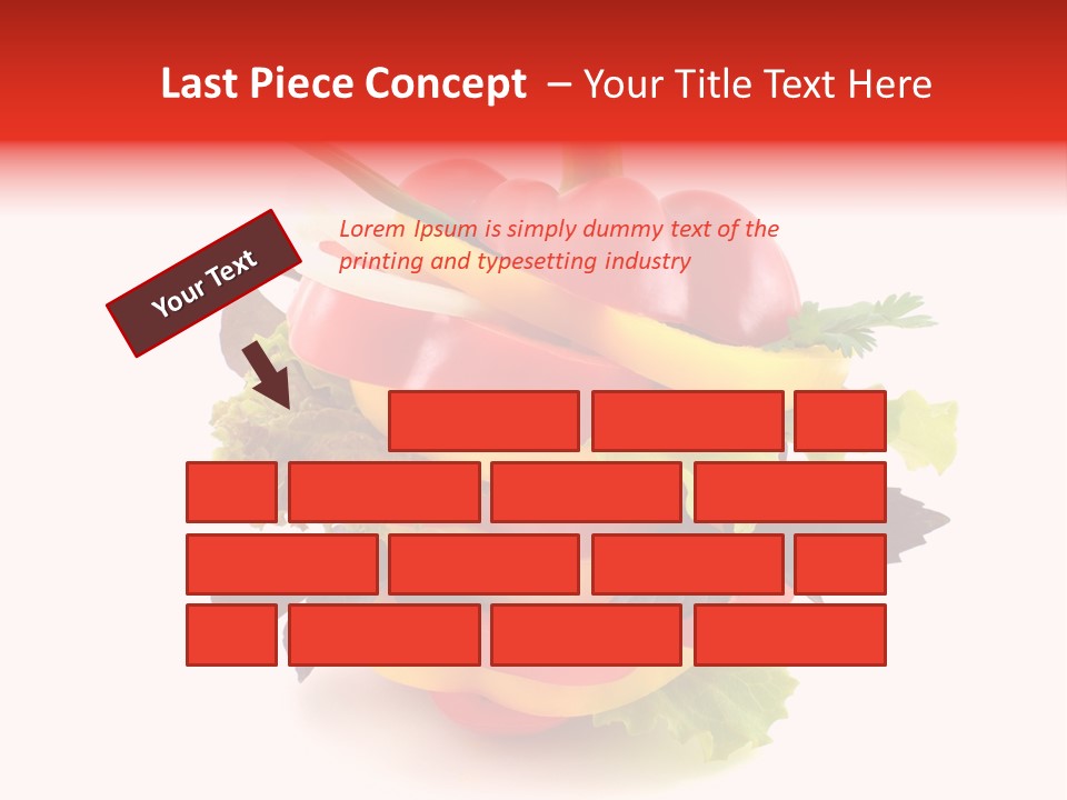 Health Red Appetiser PowerPoint Template