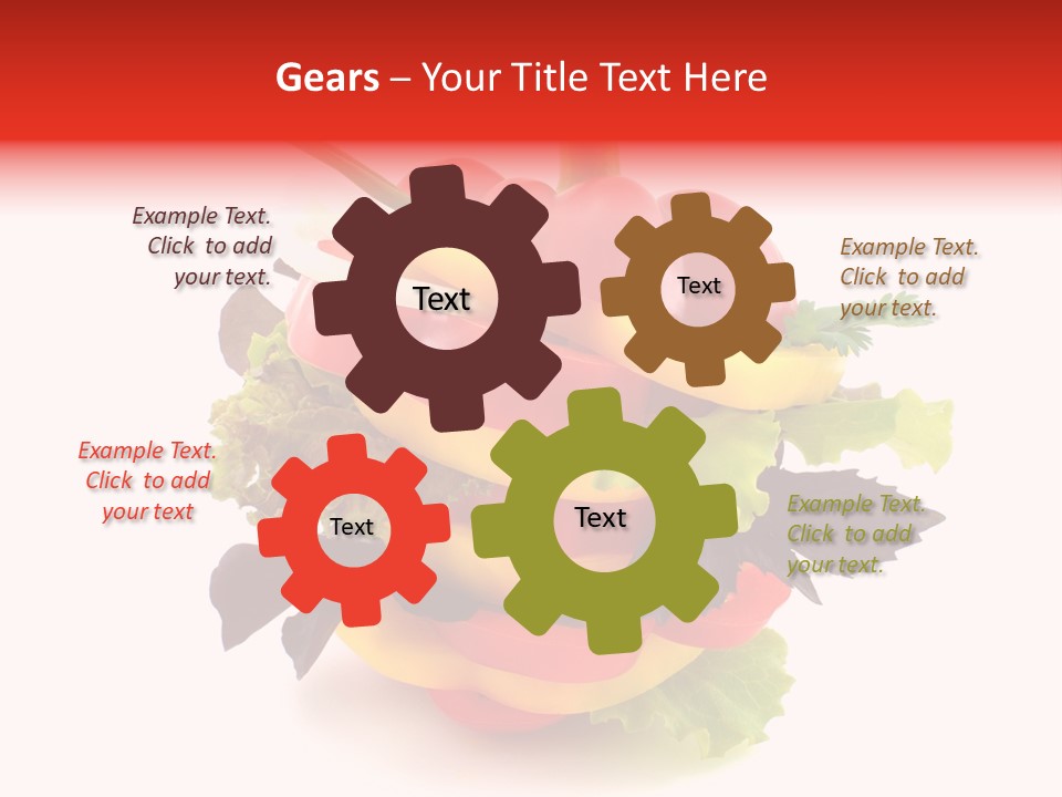 Health Red Appetiser PowerPoint Template