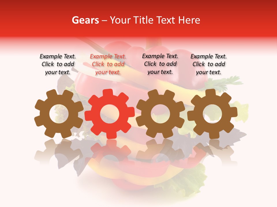 Health Red Appetiser PowerPoint Template