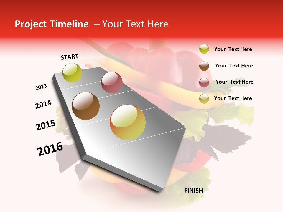 Health Red Appetiser PowerPoint Template