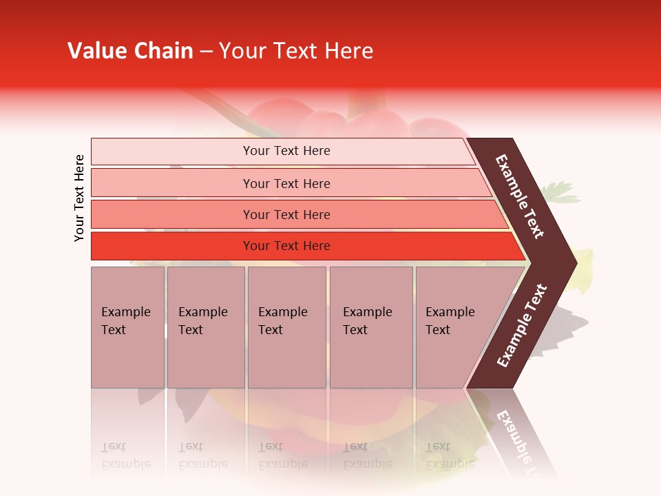 Health Red Appetiser PowerPoint Template