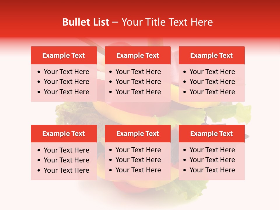 Health Red Appetiser PowerPoint Template