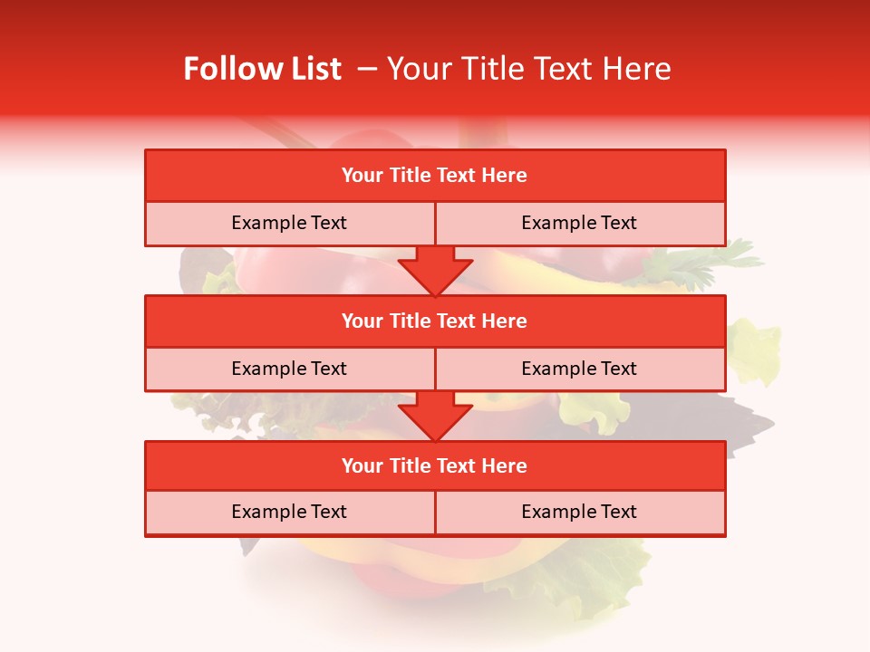 Health Red Appetiser PowerPoint Template
