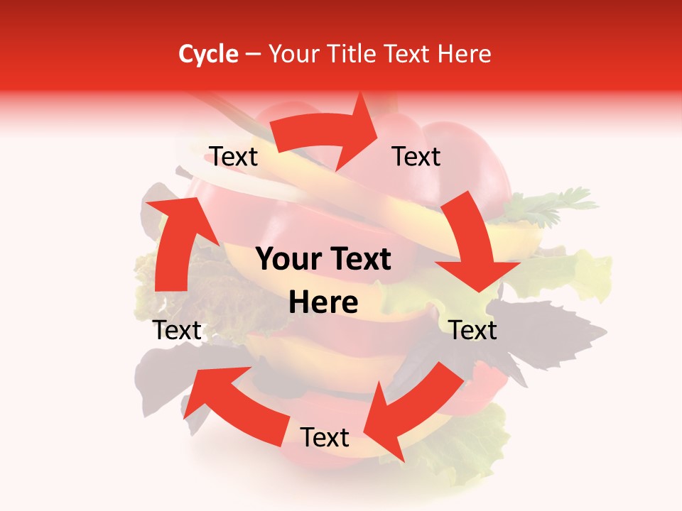 Health Red Appetiser PowerPoint Template