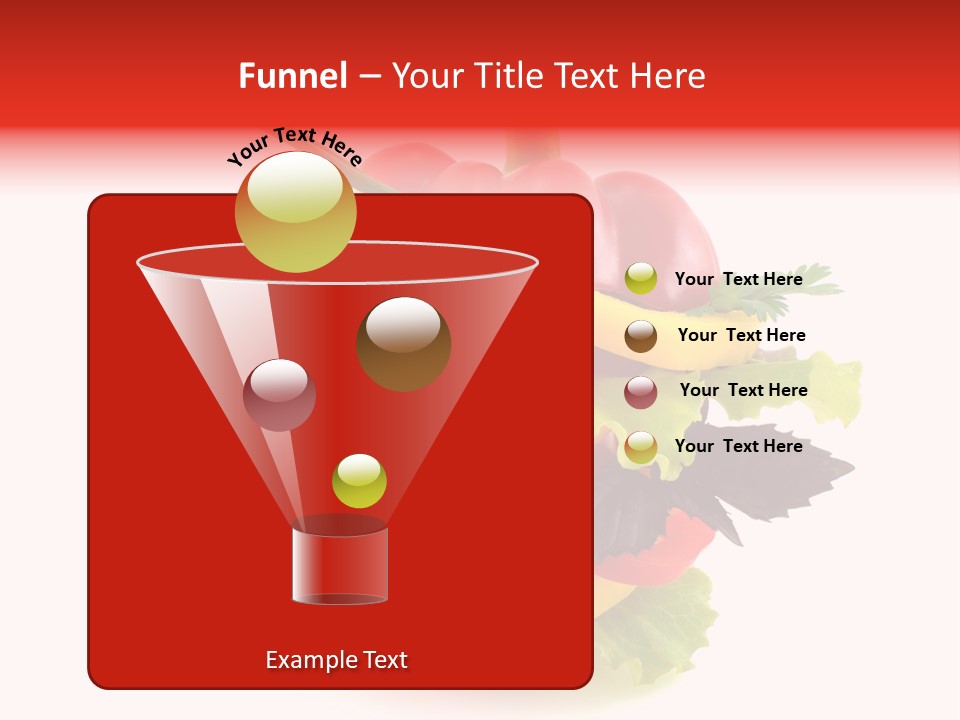 Health Red Appetiser PowerPoint Template