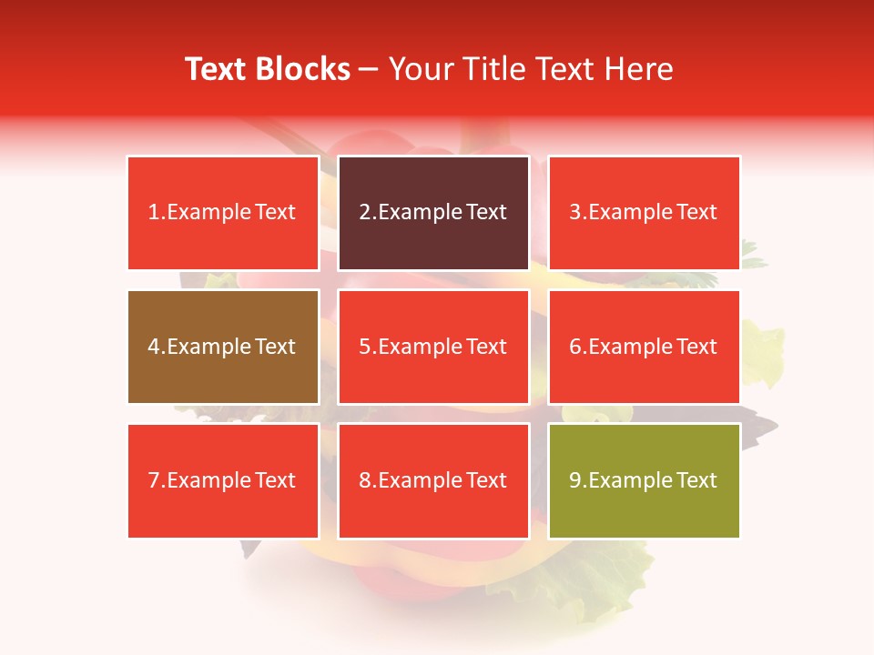 Health Red Appetiser PowerPoint Template