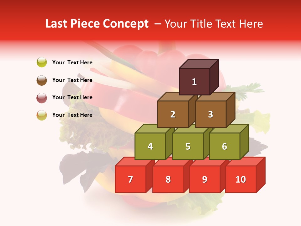 Health Red Appetiser PowerPoint Template