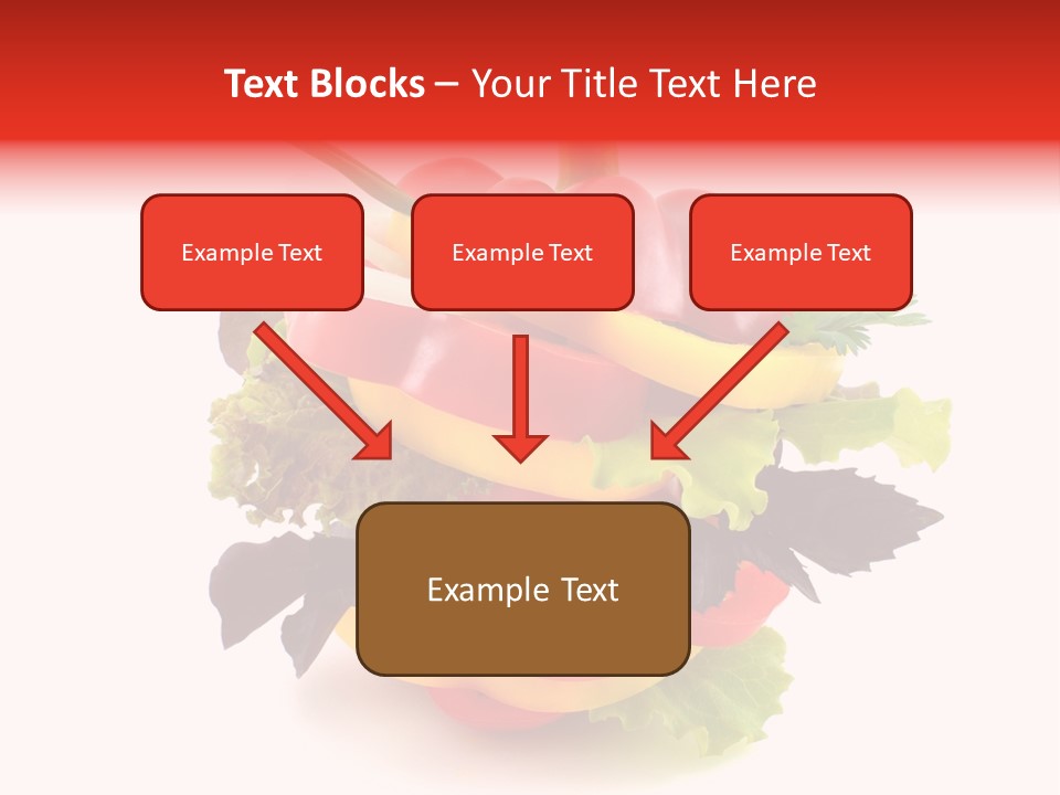 Health Red Appetiser PowerPoint Template