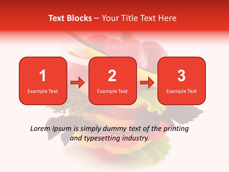 Health Red Appetiser PowerPoint Template