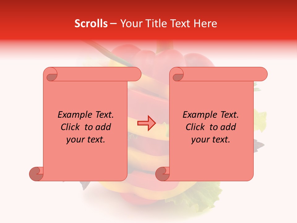 Health Red Appetiser PowerPoint Template