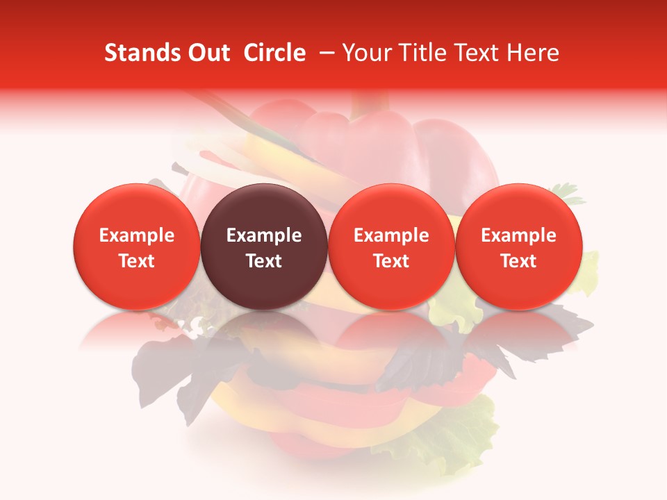 Health Red Appetiser PowerPoint Template