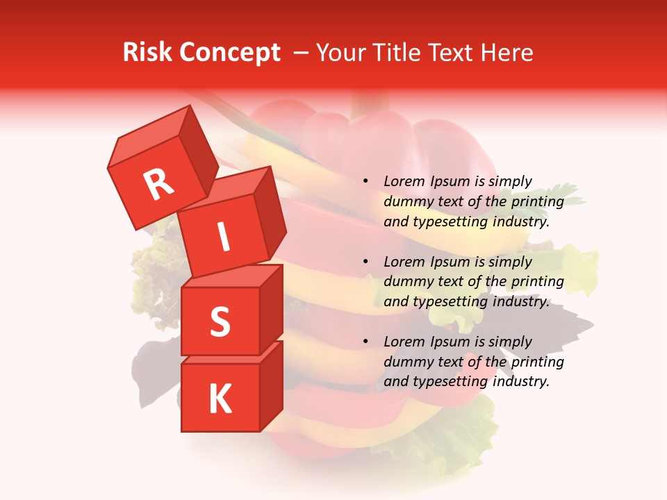 Health Red Appetiser PowerPoint Template