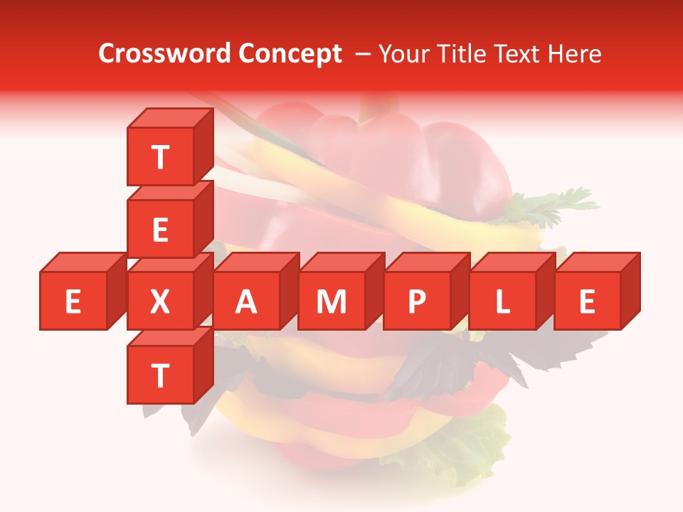 Health Red Appetiser PowerPoint Template