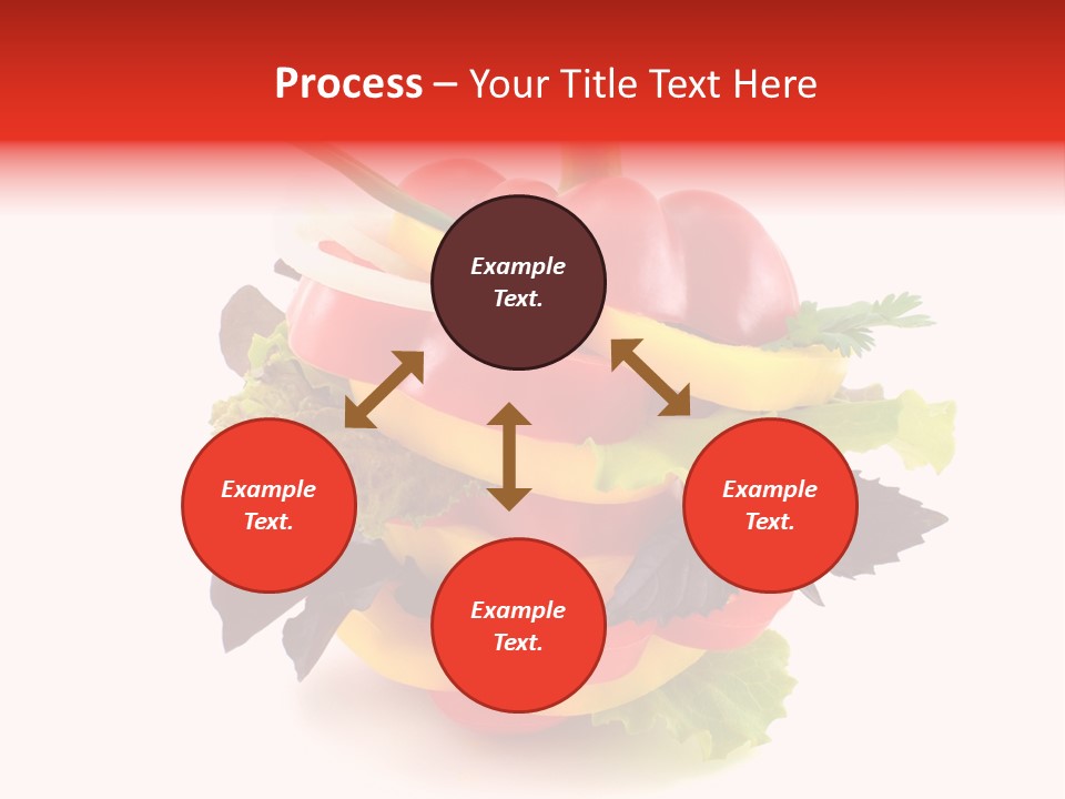 Health Red Appetiser PowerPoint Template