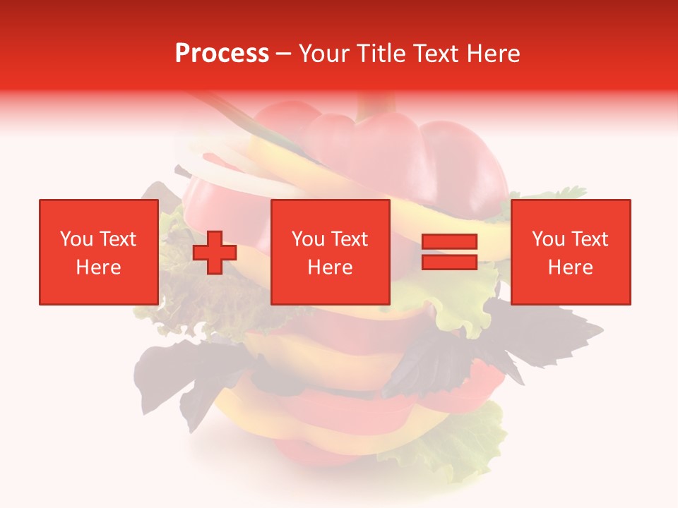 Health Red Appetiser PowerPoint Template