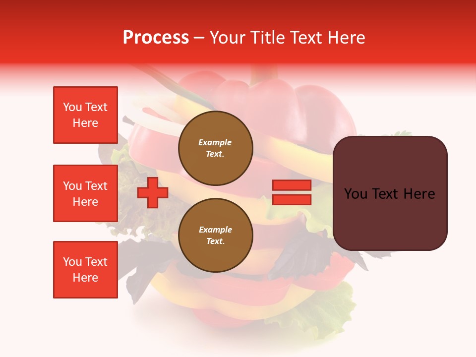 Health Red Appetiser PowerPoint Template