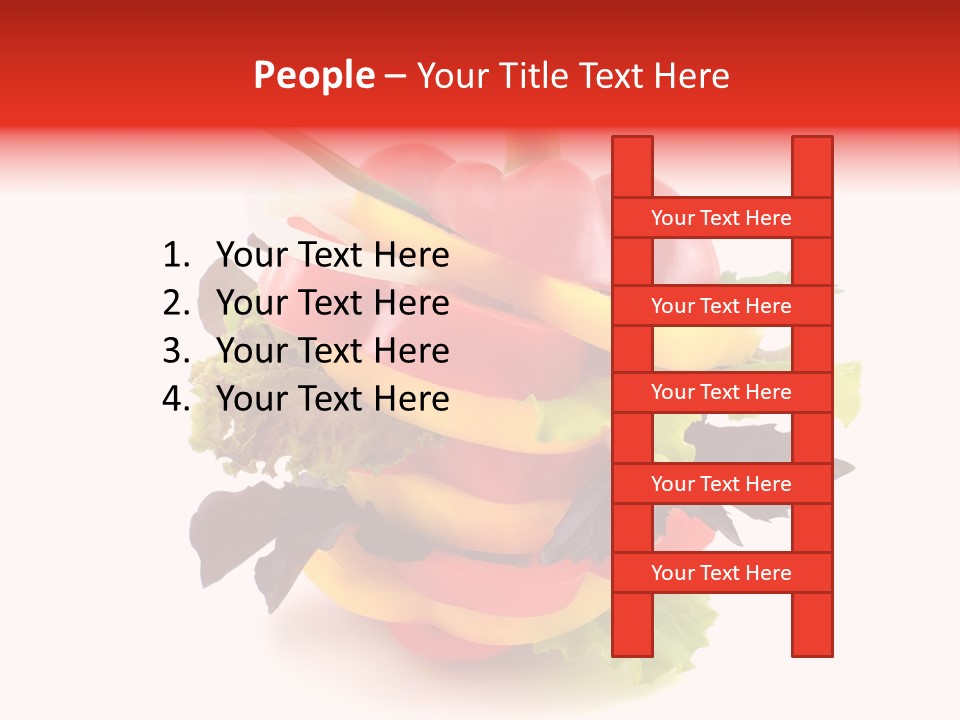 Health Red Appetiser PowerPoint Template