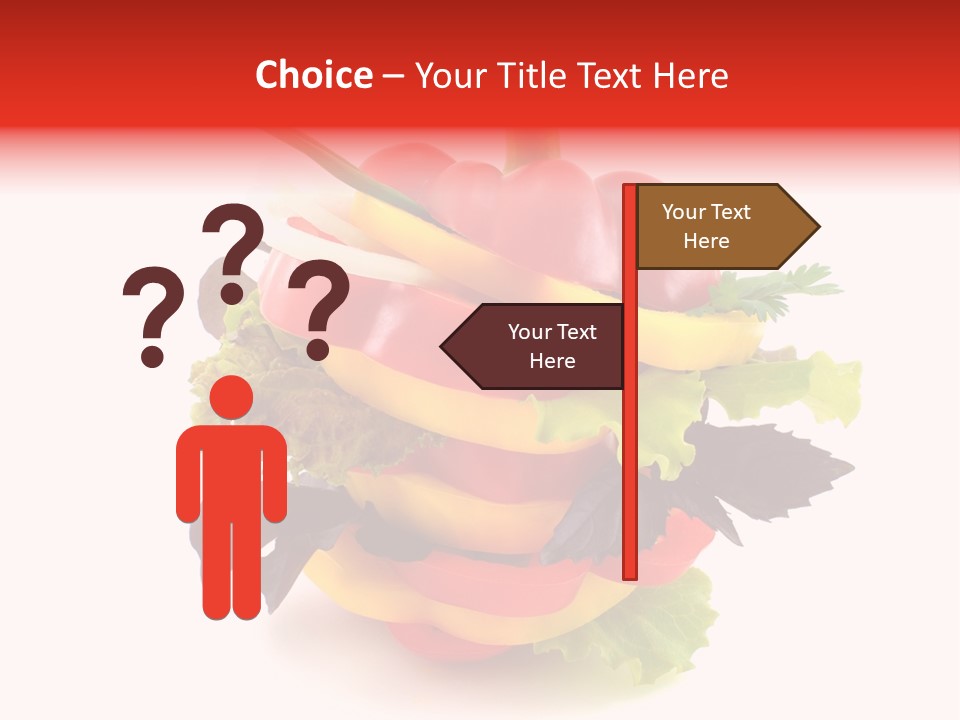 Health Red Appetiser PowerPoint Template