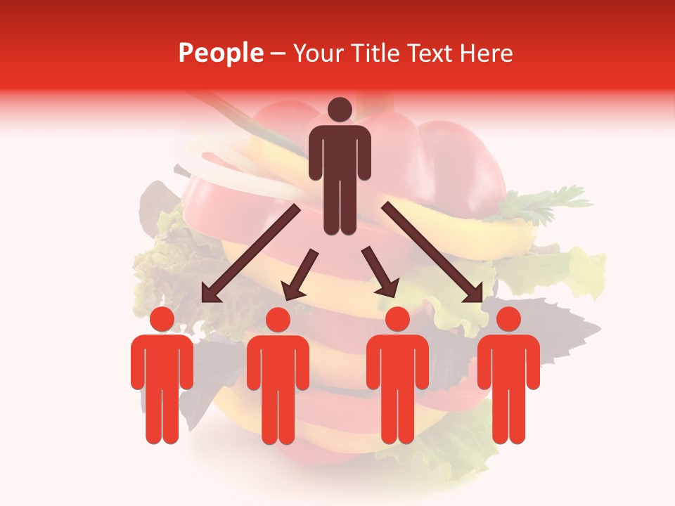 Health Red Appetiser PowerPoint Template