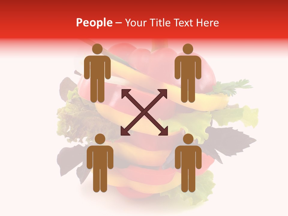 Health Red Appetiser PowerPoint Template
