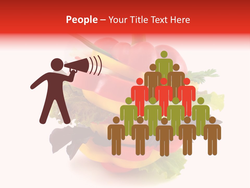 Health Red Appetiser PowerPoint Template