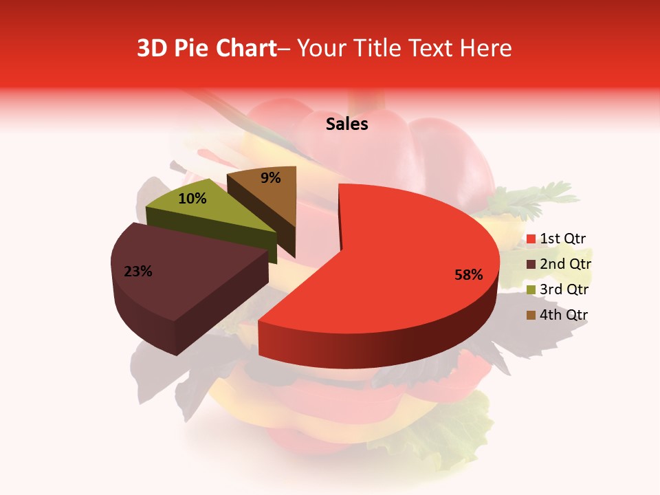 Health Red Appetiser PowerPoint Template