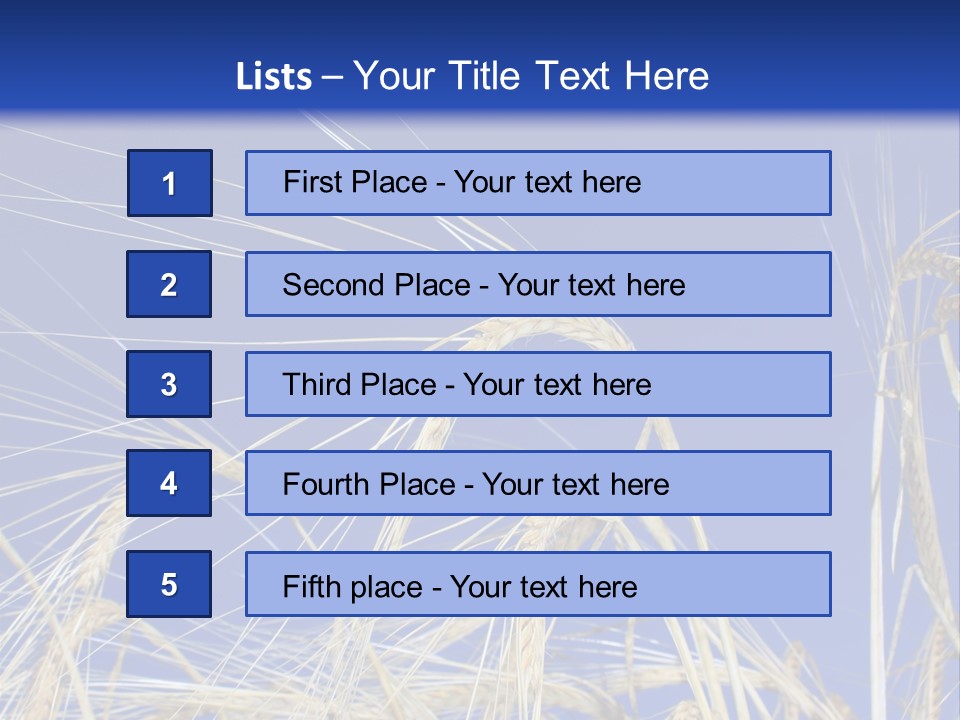 Wheat Ear Wheat Field Summer PowerPoint Template