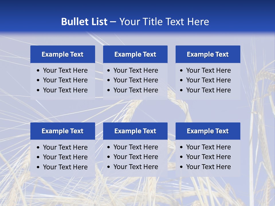 Wheat Ear Wheat Field Summer PowerPoint Template