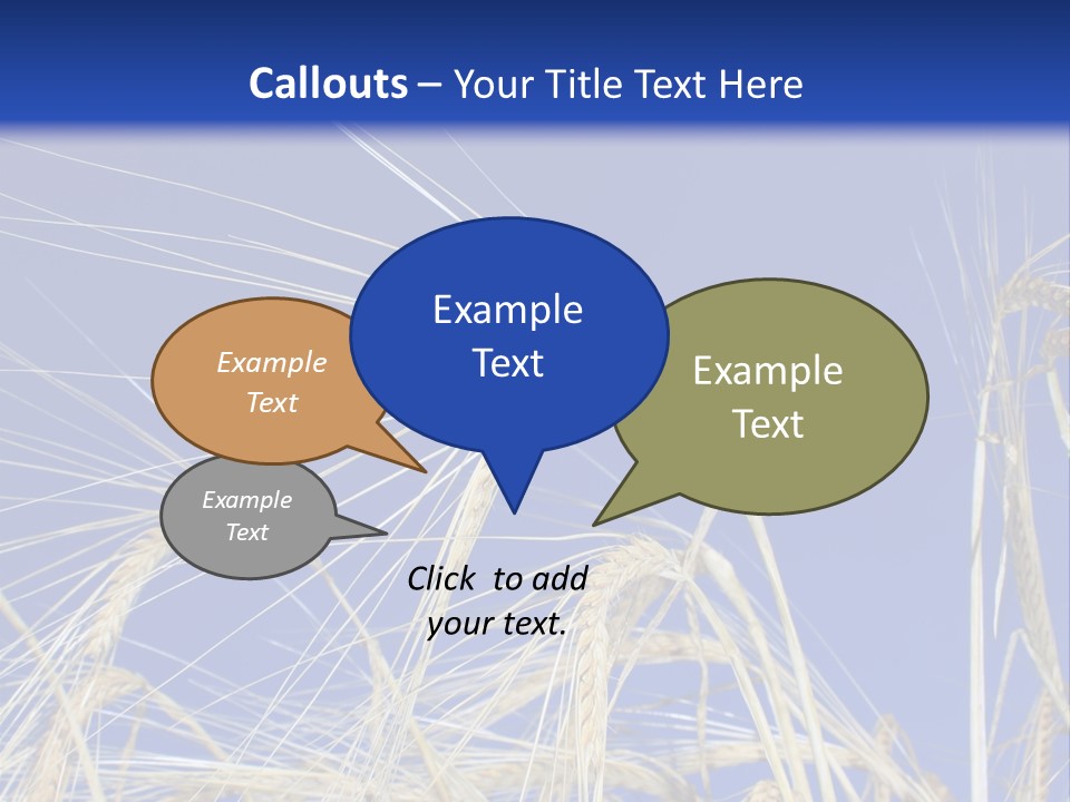 Wheat Ear Wheat Field Summer PowerPoint Template