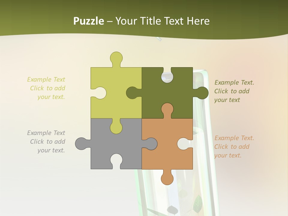 Flask Affected Genetical PowerPoint Template