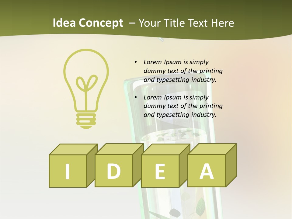 Flask Affected Genetical PowerPoint Template