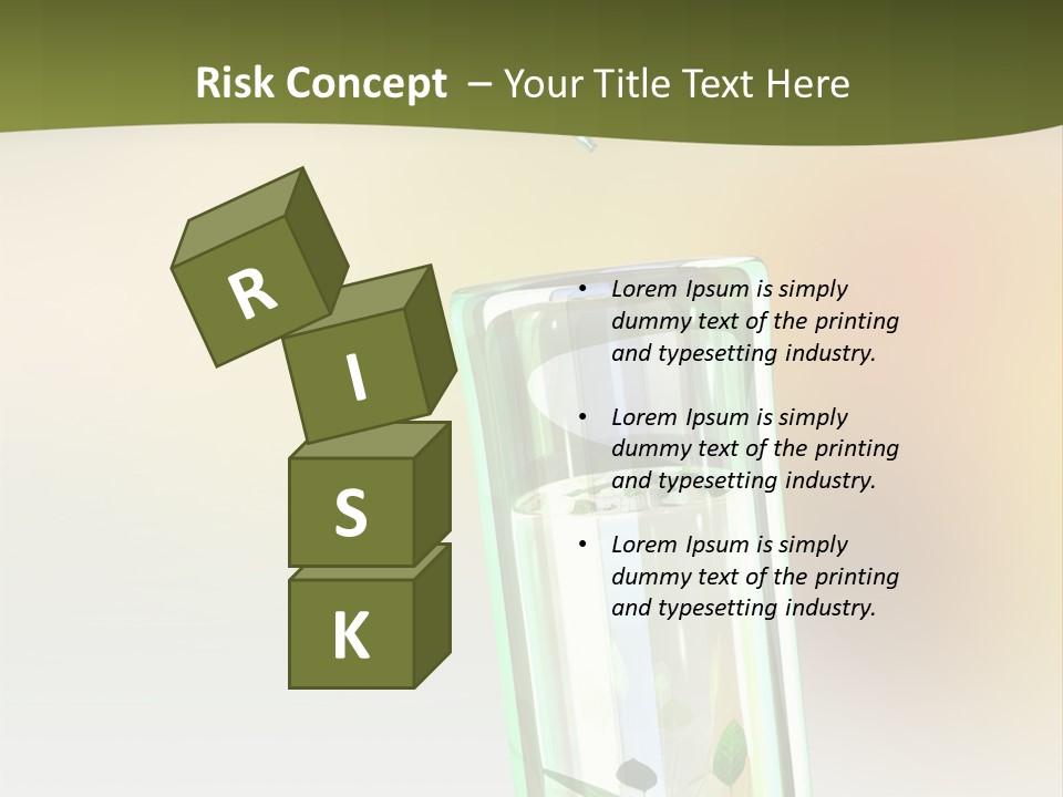 Flask Affected Genetical PowerPoint Template