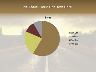 Road Sunset Countryside PowerPoint Template