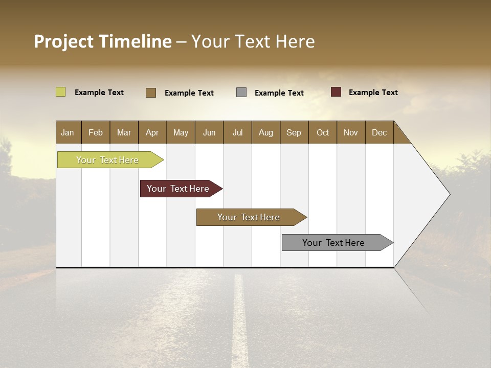 Road Sunset Countryside PowerPoint Template