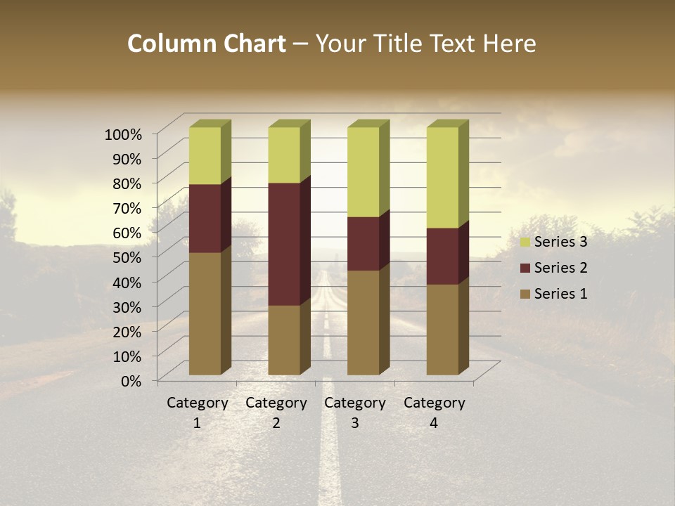 Road Sunset Countryside PowerPoint Template