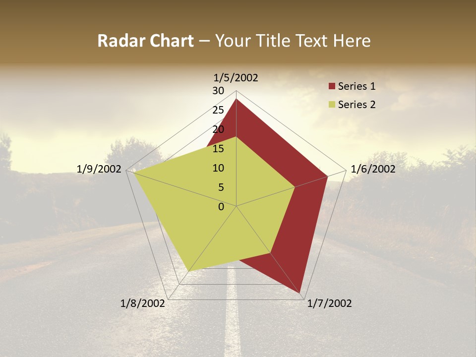 Road Sunset Countryside PowerPoint Template