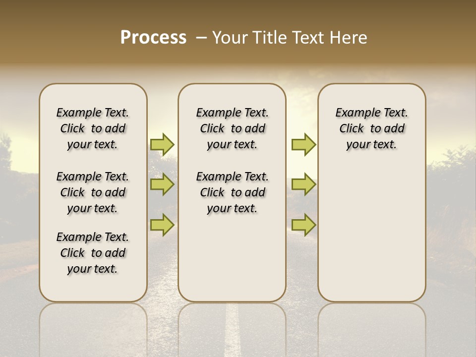 Road Sunset Countryside PowerPoint Template