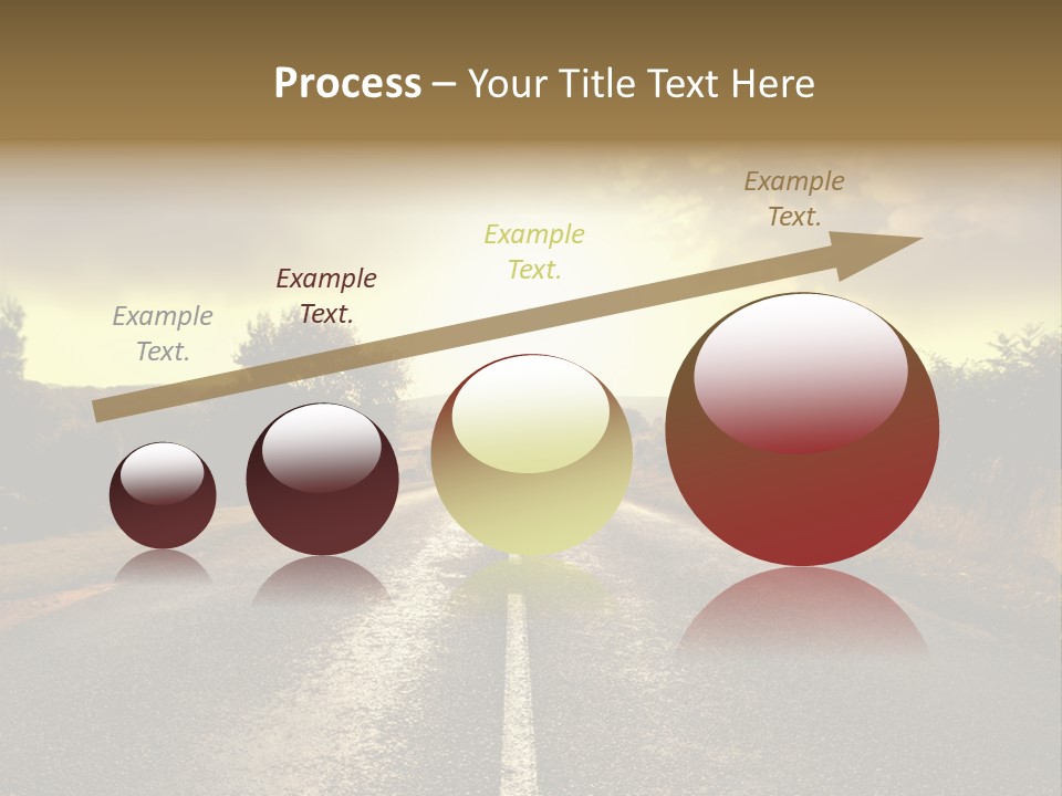 Road Sunset Countryside PowerPoint Template