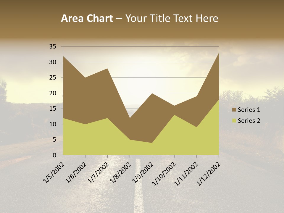 Road Sunset Countryside PowerPoint Template