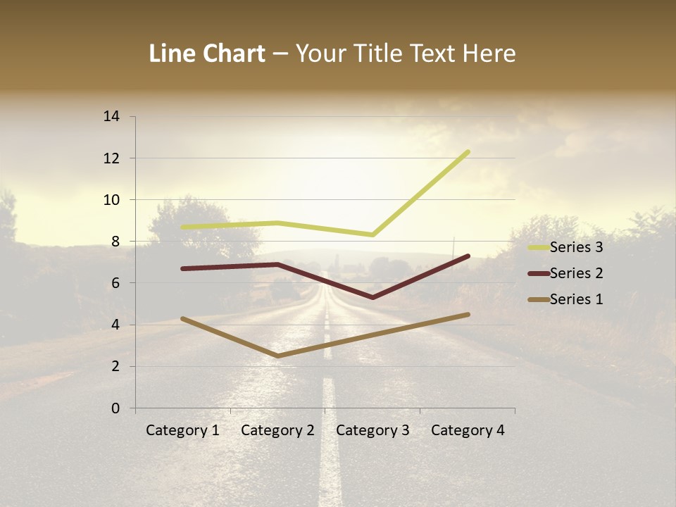 Road Sunset Countryside PowerPoint Template