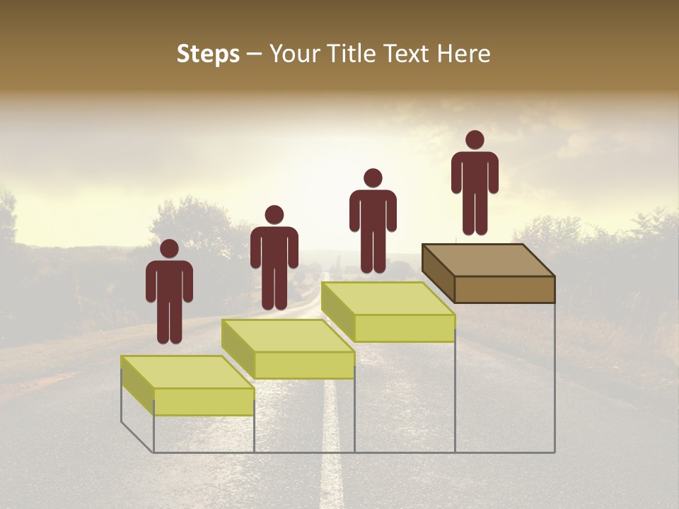 Road Sunset Countryside PowerPoint Template