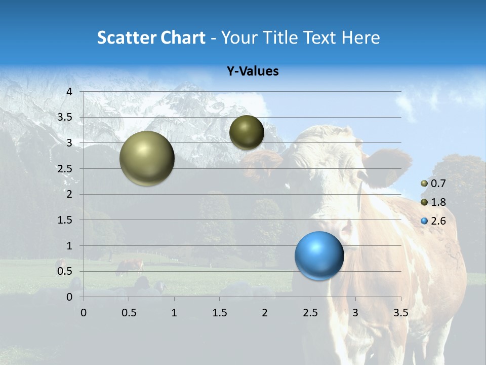 Cow Vacation Alps PowerPoint Template