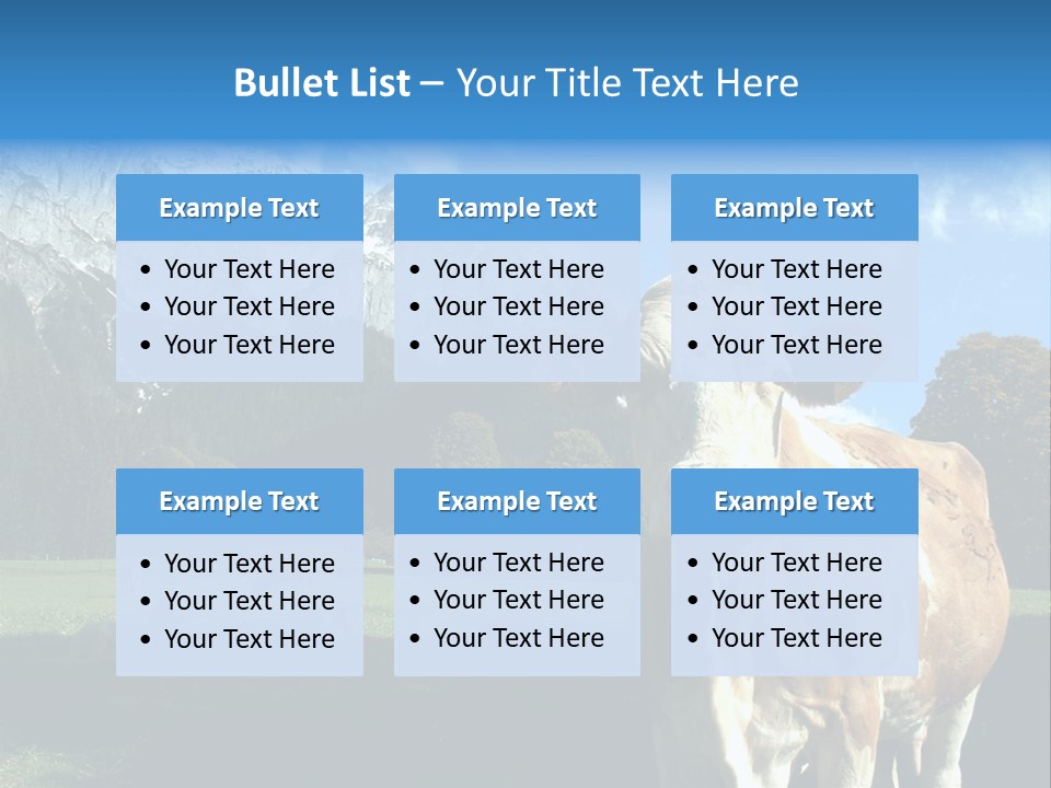 Cow Vacation Alps PowerPoint Template