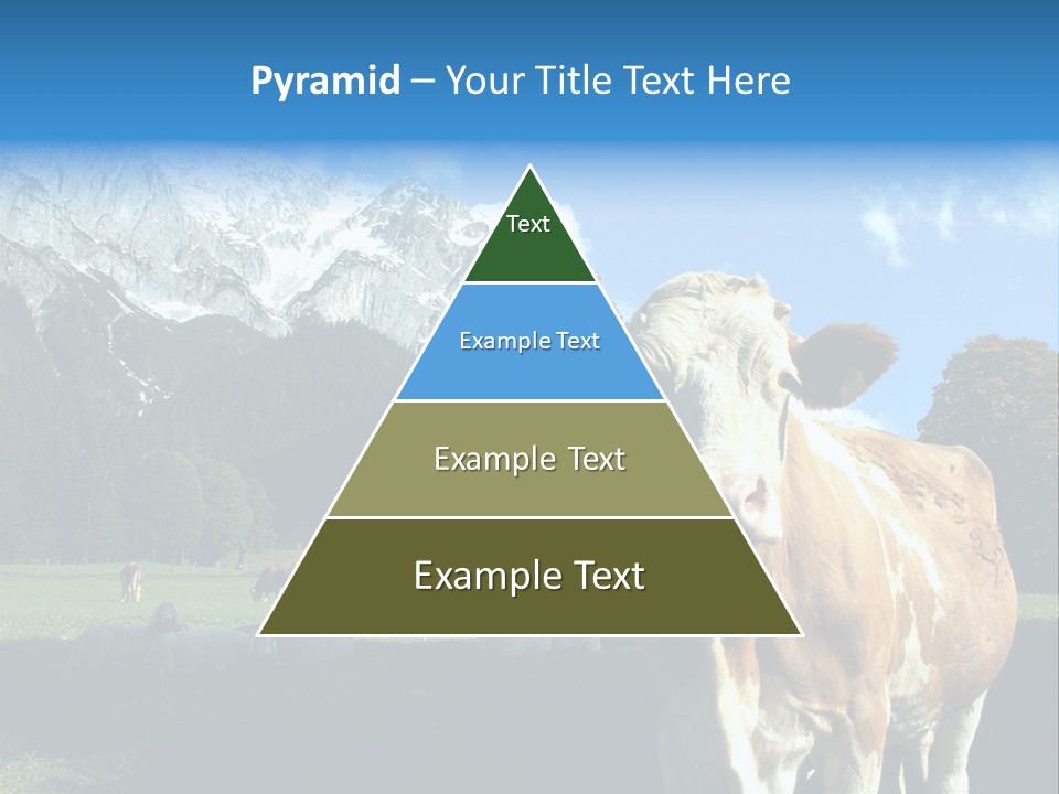 Cow Vacation Alps PowerPoint Template