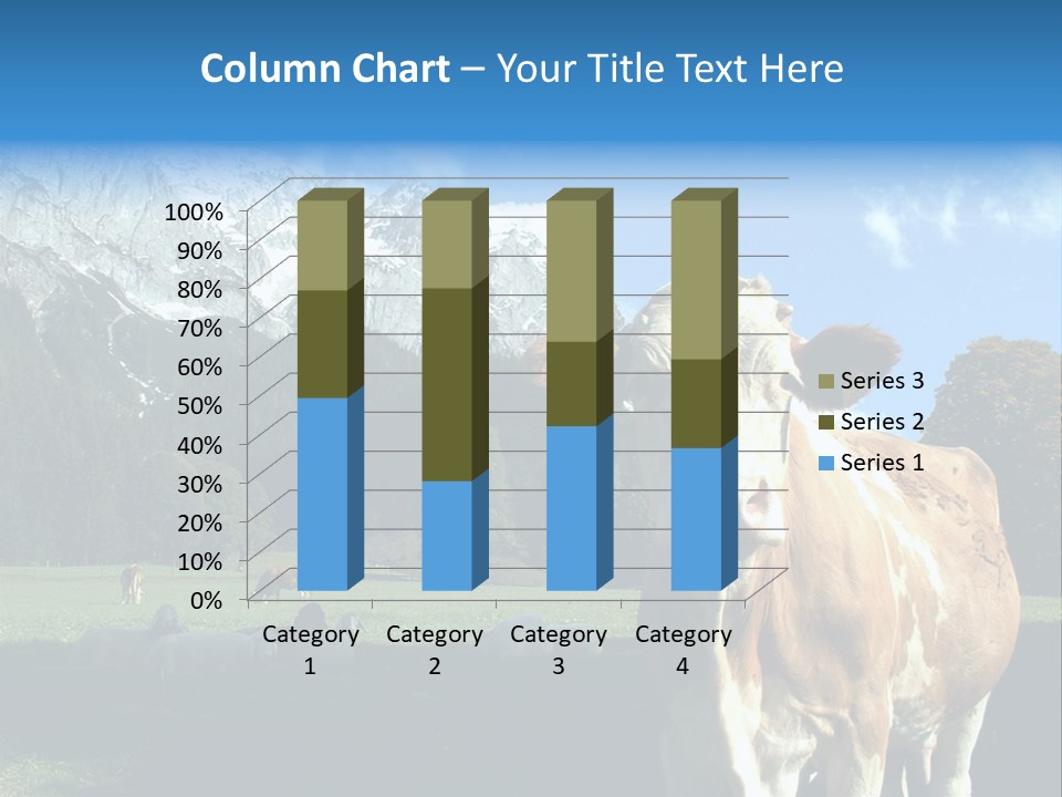 Cow Vacation Alps PowerPoint Template