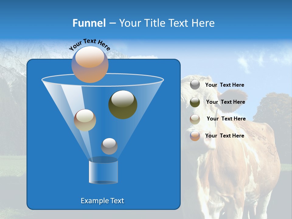 Cow Vacation Alps PowerPoint Template