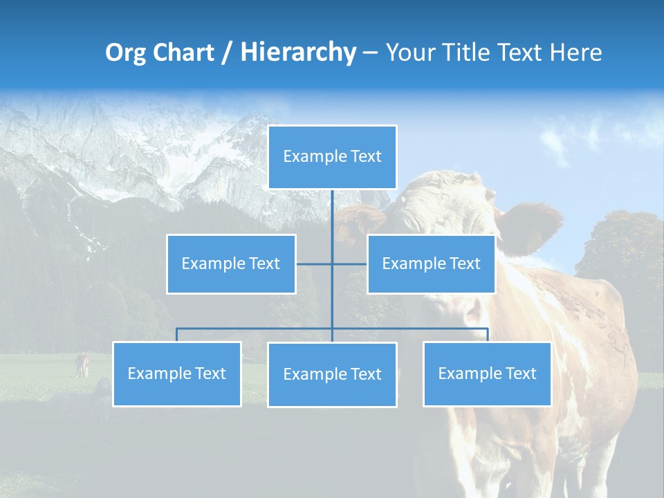 Cow Vacation Alps PowerPoint Template