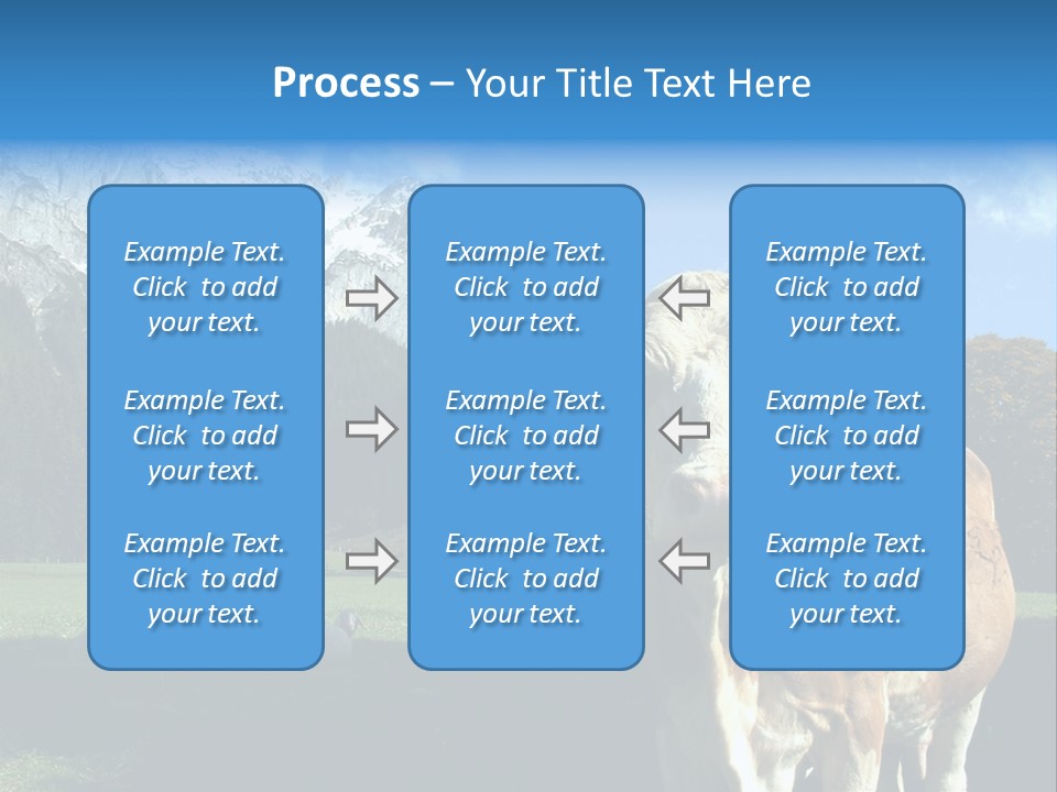 Cow Vacation Alps PowerPoint Template