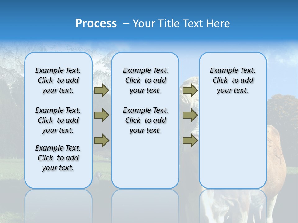 Cow Vacation Alps PowerPoint Template